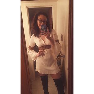 Vintage Inspired Bell Sleeve Dress